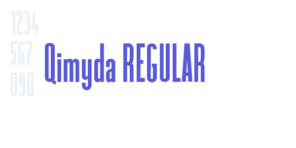 Qimyda REGULAR font free