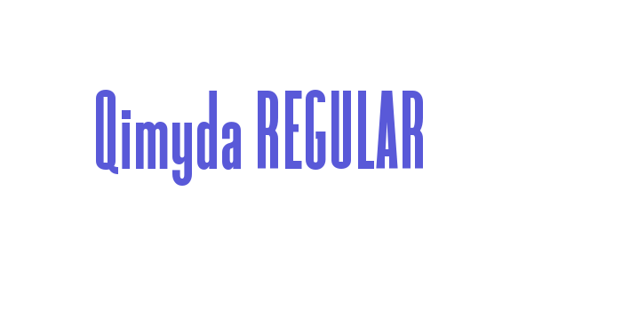 Qimyda REGULAR Font Download