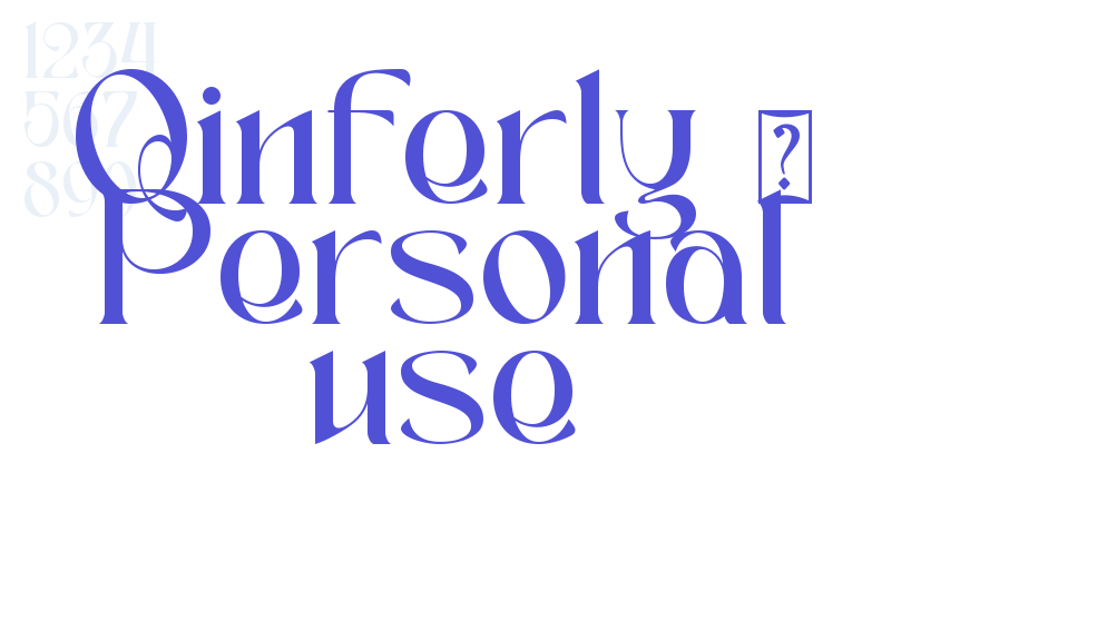 Qinferly – Personal use-font-download