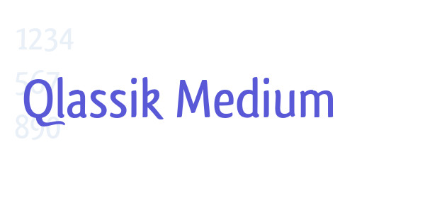 Qlassik Medium font free