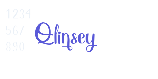 Qlinsey font free