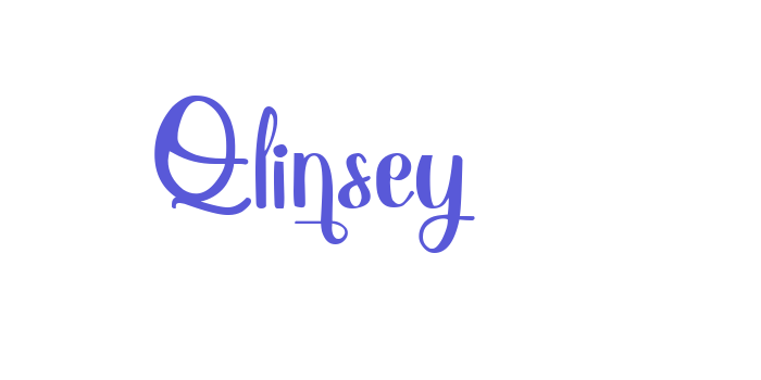 Qlinsey Font