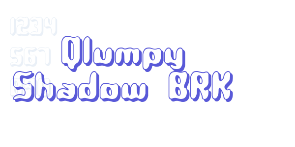 Qlumpy Shadow BRK font