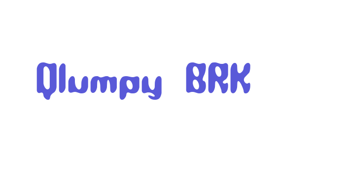 Qlumpy BRK Font Download