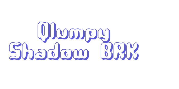 Qlumpy Shadow BRK Font Download