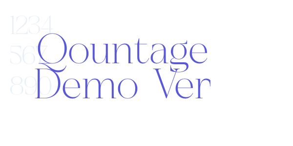 Qountage Demo Ver font free