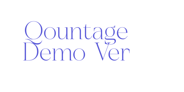 Qountage Demo Ver Font Download