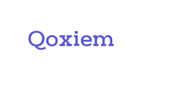 Qoxiem Font Download