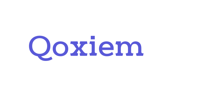 Qoxiem Font