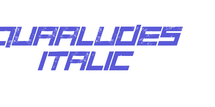 Quaaludes Italic Font Download