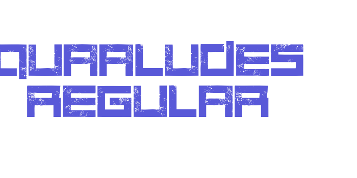 Quaaludes Regular Font Download