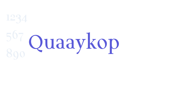 Quaaykop font free