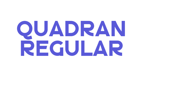 Quadran Regular Font Download