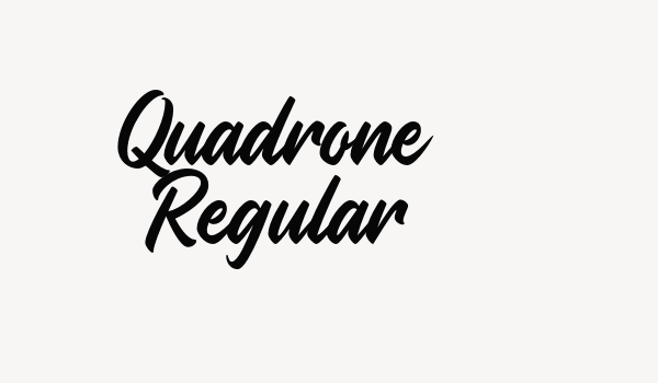 Quadrone Regular Font