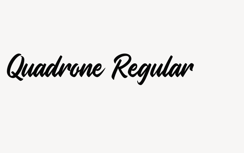 Quadrone Regular Font