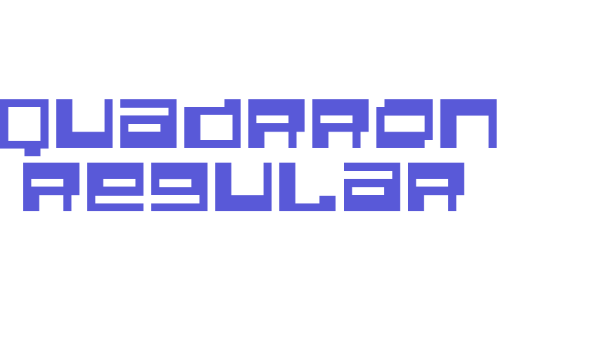 Quadrron Regular Font