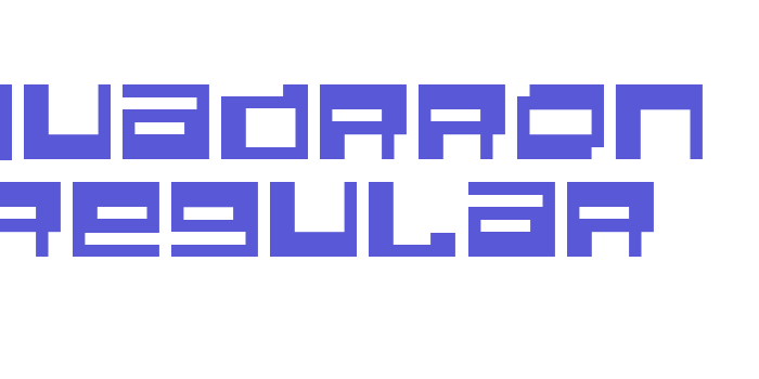 Quadrron Regular Font