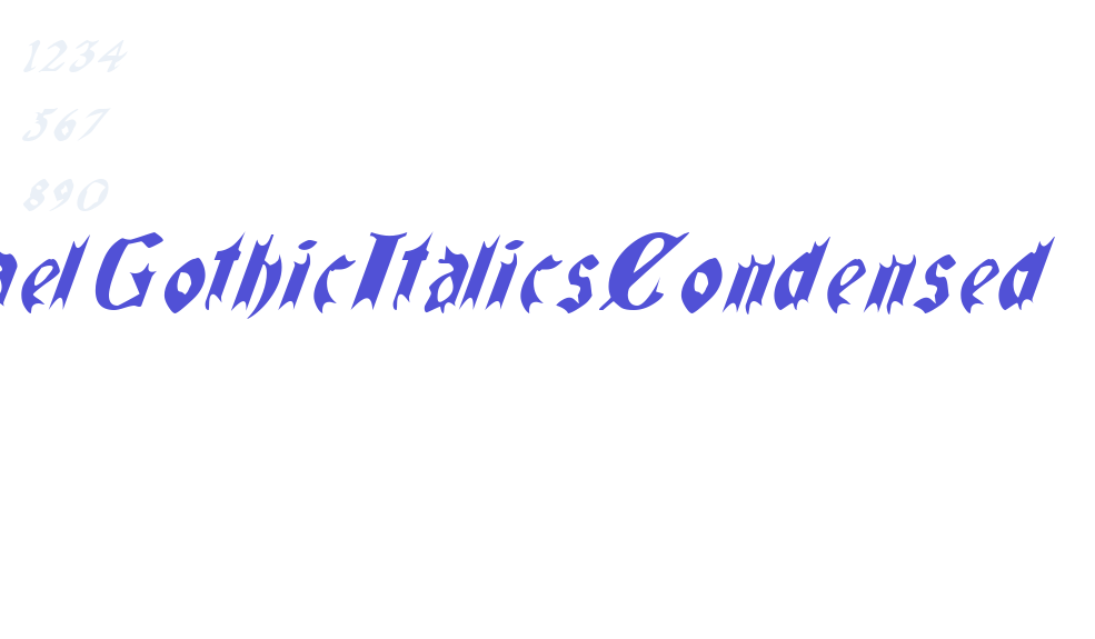 QuaelGothicItalicsCondensed-font-download