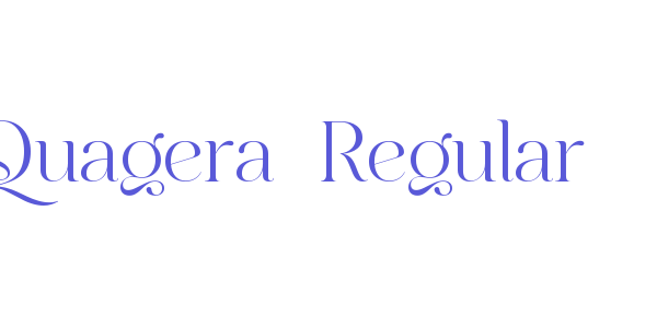 Quagera-Regular font