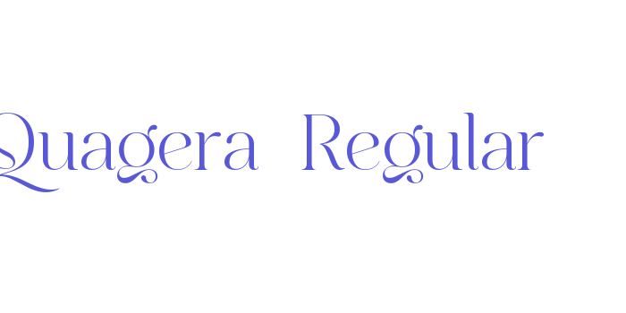 Quagera-Regular Font Download