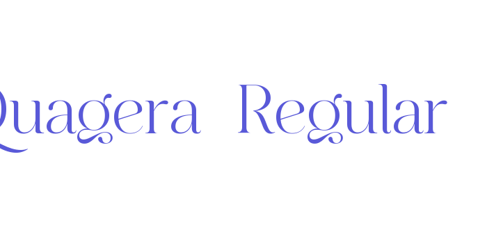 Quagera-Regular Font