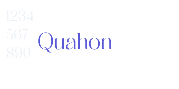 Quahon font free