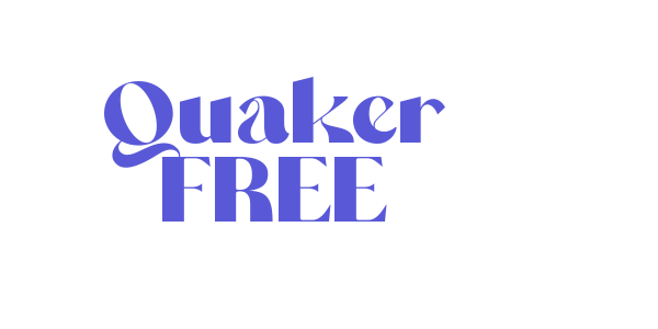 Quaker FREE font free