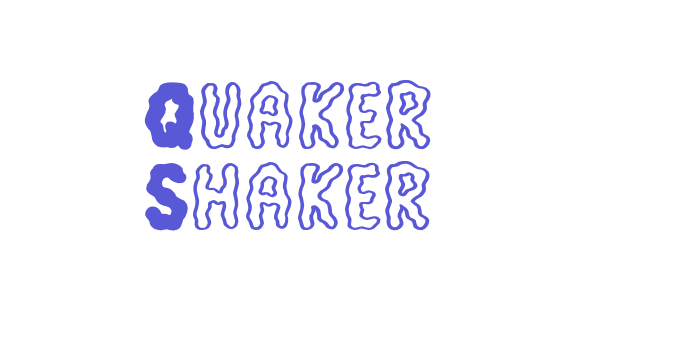 Quaker Shaker Font Download