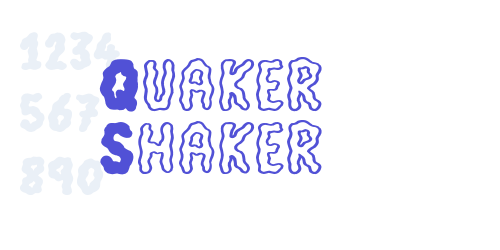 Quaker Shaker-font-download