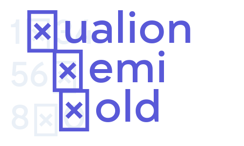 Qualion Demi Bold Font Download