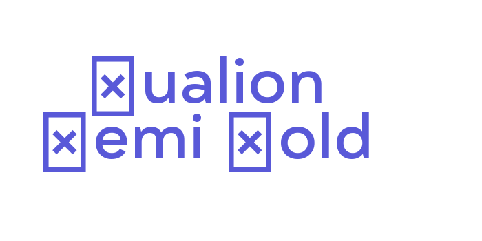 Qualion Demi Bold Font Download