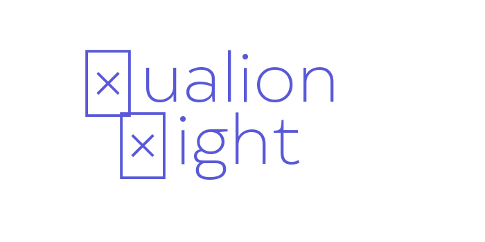 Qualion Light Font