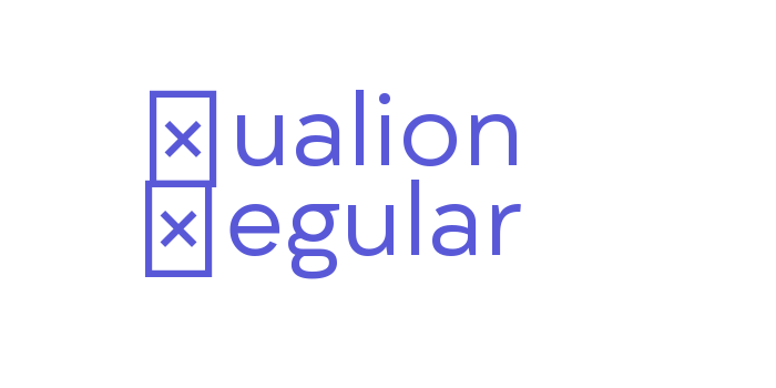 Download Qualion Regular Font