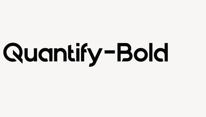 Quantify-Bold font download