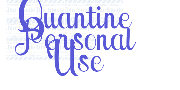 Quantine Personal Use font free