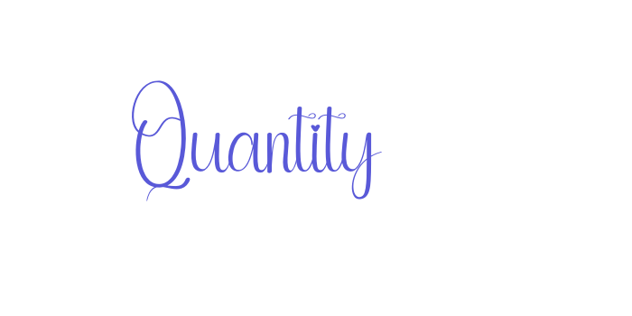 Quantity Font Download