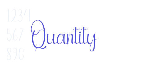 Quantity-font-download