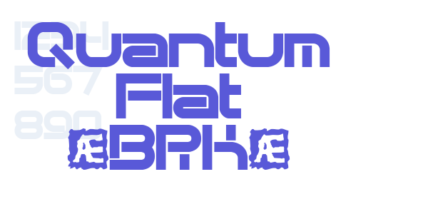 Quantum Flat (BRK) font free