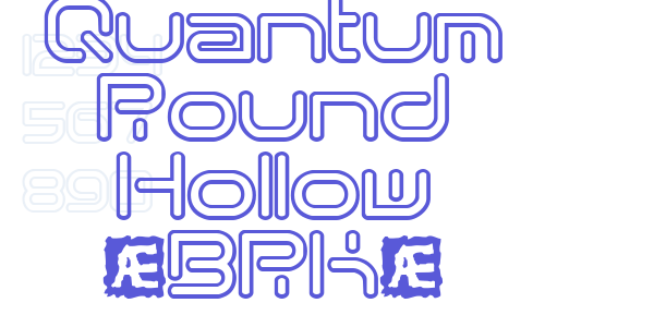 Quantum Round Hollow (BRK) font free