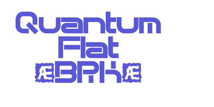 Quantum Flat (BRK) Font Download