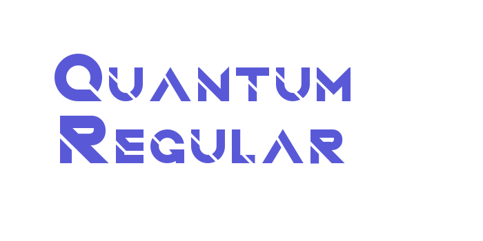 Quantum Regular Font