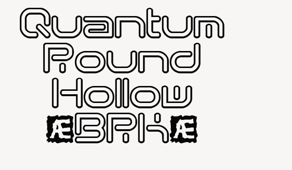 Quantum Round Hollow (BRK) Font