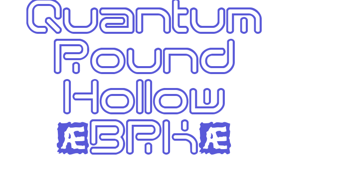 Quantum Round Hollow (BRK) Font Download