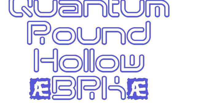 Quantum Round Hollow (BRK) Font