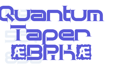 Quantum Taper (BRK) Font Download