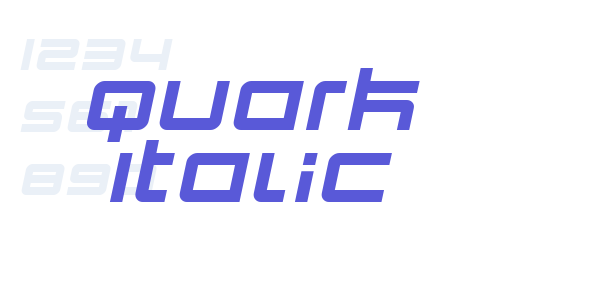 Quark Italic font free