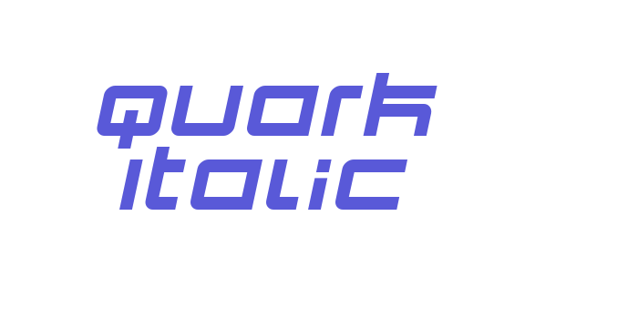 Quark Italic Font Download