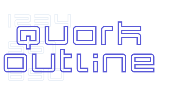 Quark Outline Font