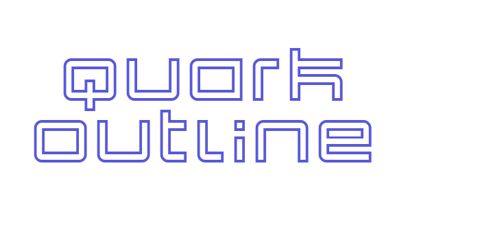 Quark Outline Font