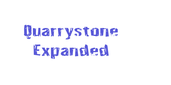 Quarrystone Expanded Font Download